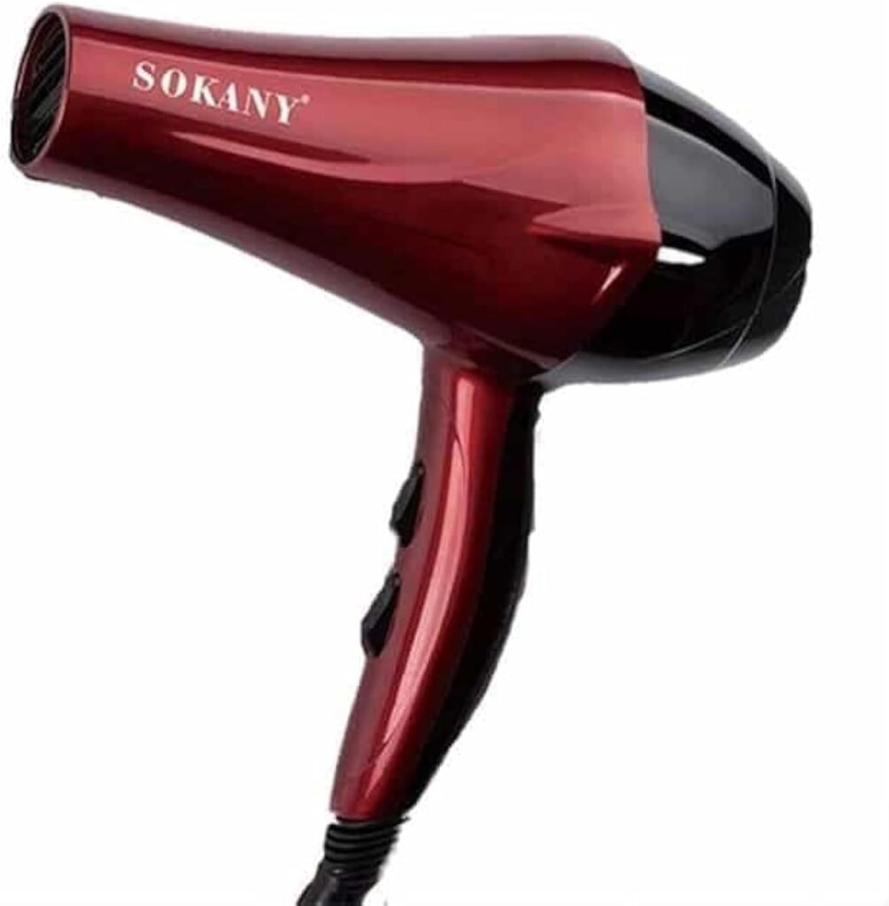مجفف شعر من سوكاني، لون أحمر بنمط مطبوع، SK-2211