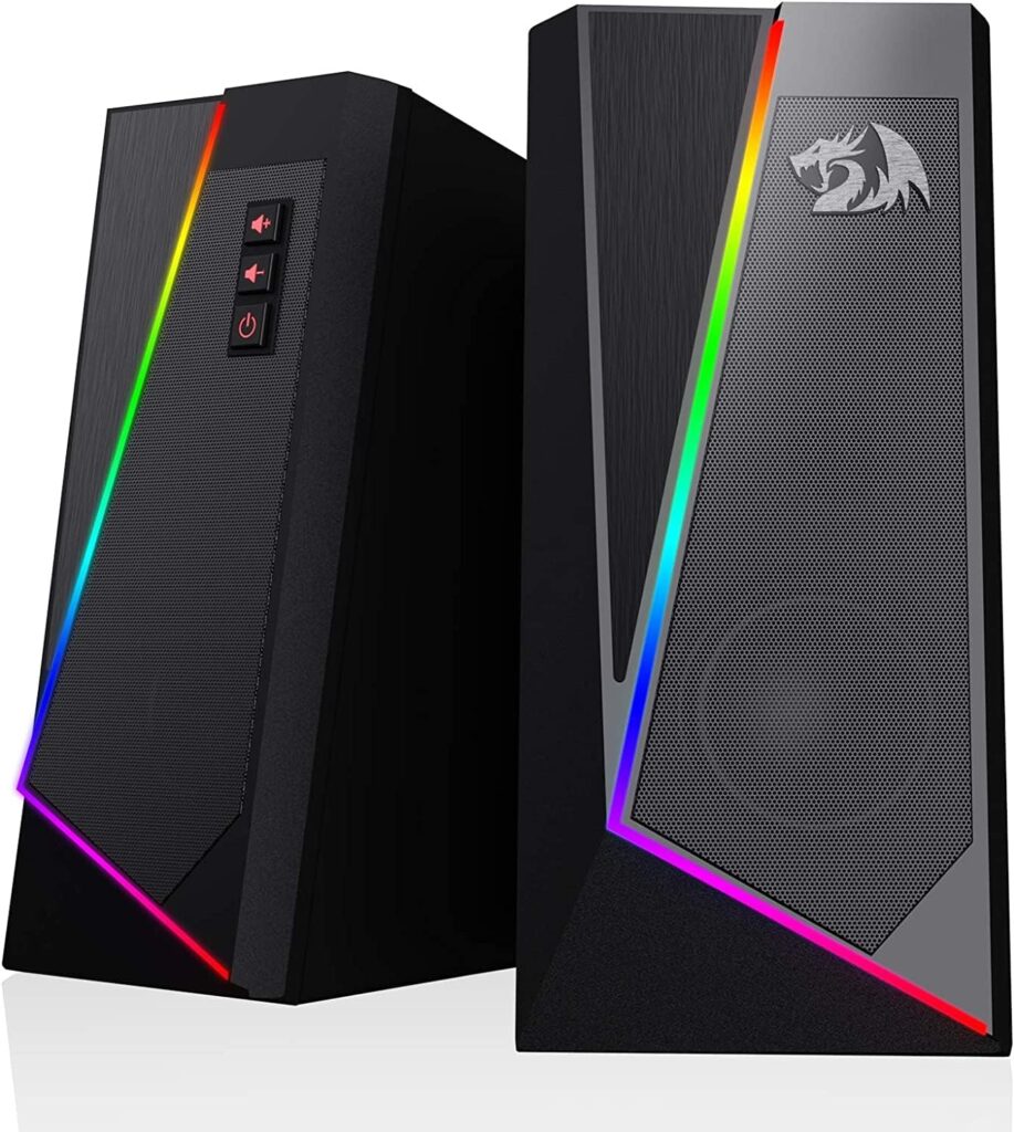 مكبرات صوت لسطح المكتب Gs520 انفيل RGB من ريدراجون، 2.0