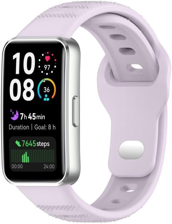 سوار ساعة بديل من Next Store متوافق مع Huawei Band 8 9 10 ، حزام رياضي من السيليكون الناعم ، تصميم مسامي ومقاوم للعرق ، سوار معصم قابل للتعديل للرجال والنساء.